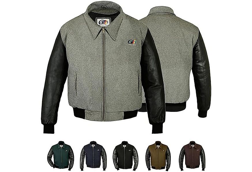 German Wear Collegejacke CJ001 Collegejacke Wolljacke mit Lederärmeln günstig online kaufen