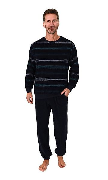 Normann Pyjama Normann Herren Frottee Schlafanzug Streifenlook – auch in Üb günstig online kaufen
