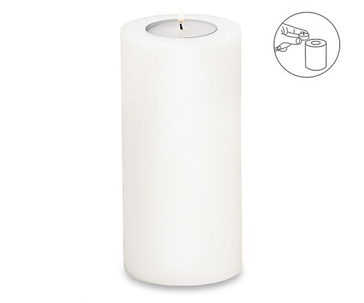 EDZARD Stumpenkerze Cornelius Ø 10 cm, (H 21 cm) Stumpenkerzen-Optik, Dauer günstig online kaufen