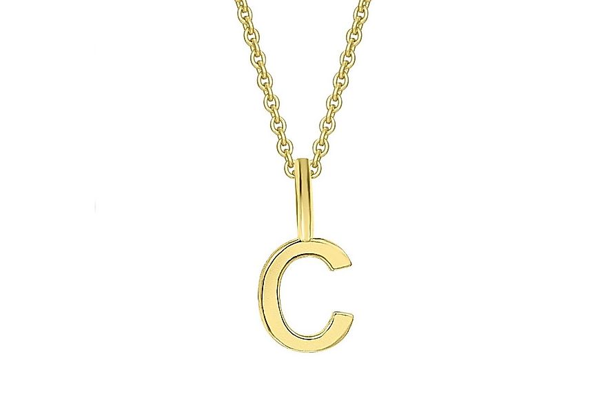 ONE ELEMENT Kettenanhänger Buchstabe C Buchstaben Anhänger aus 333 Gelbgold günstig online kaufen