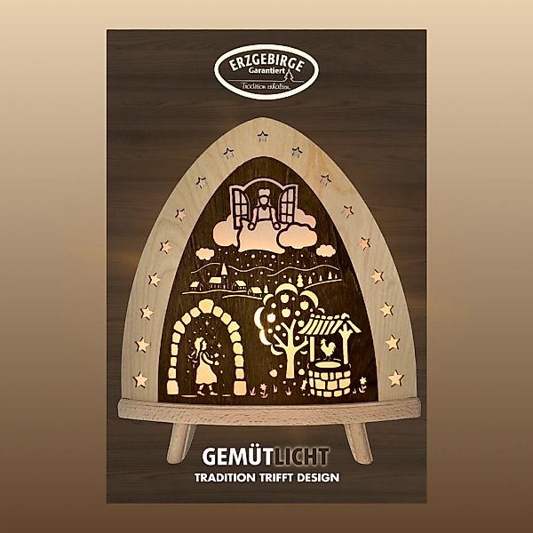 Weigla LED Dekolicht "Frau Holle, BxHxT: 30x32x6 cm" E14 Weihnachtsdeko aus günstig online kaufen