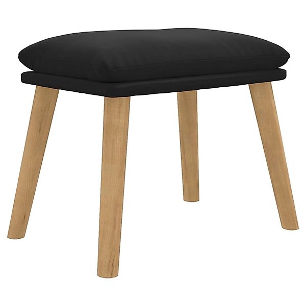 vidaXL Polsterhocker Fußhocker Schwarz 45x29,5x35 cm günstig online kaufen