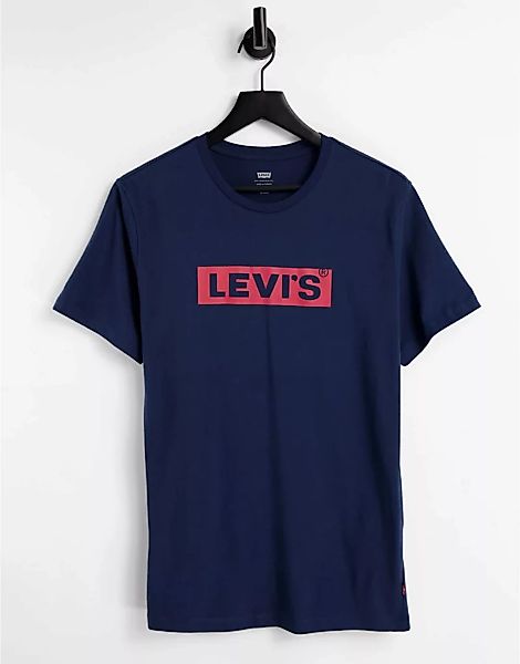 Levi's – Boxtab – T-Shirt in Marineblau mit Logo günstig online kaufen
