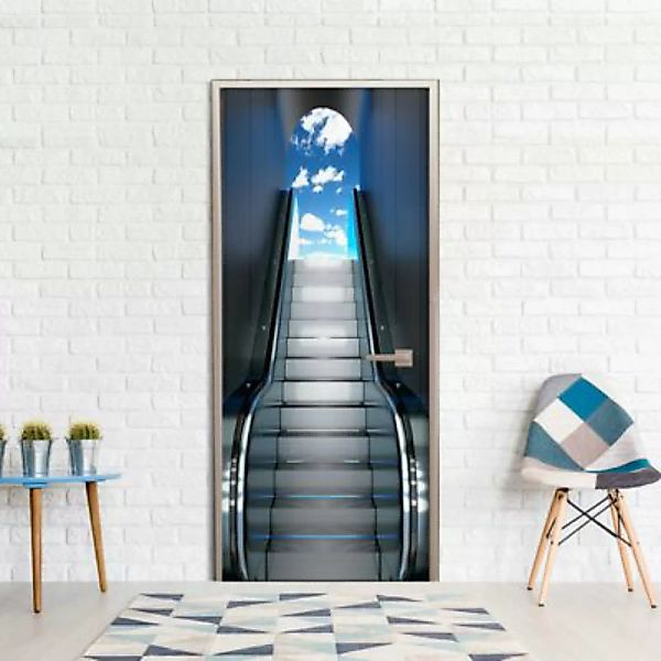 artgeist Türtapete Escalator mehrfarbig Gr. 90 x 210 günstig online kaufen