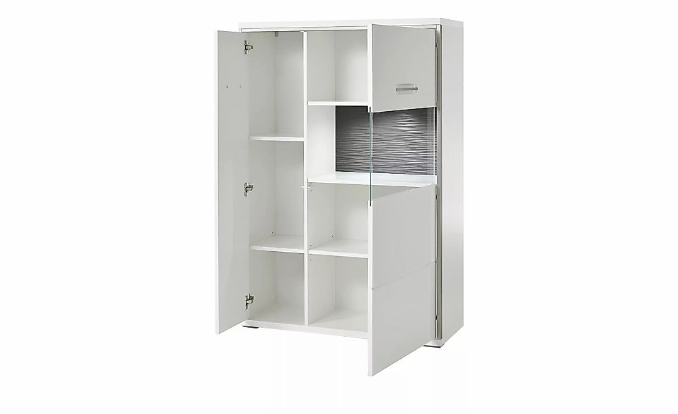 uno Wohnwand   Setto ¦ weiß ¦ Maße (cm): B: 342 H: 201 T: 51.0 Kommoden & S günstig online kaufen