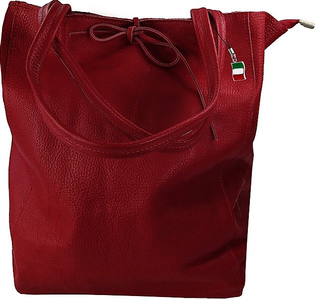FLORENCE Schultertasche Florence ital. Shopper Echtleder Damen (Schultertas günstig online kaufen