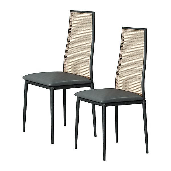 FUROKOY Esszimmerstuhl Stuhl Rattansessel Wohnzimmerstühle mit günstig online kaufen