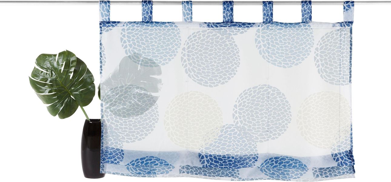 my home Raffrollo "Belem" mit Schlaufen Transparent, Voile, Polyester günstig online kaufen