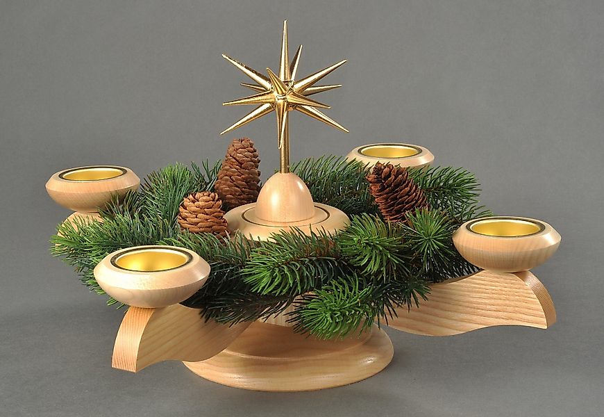 Albin Preissler Adventsleuchter Weihnachtsstern, Weihnachtsdeko, Ø günstig online kaufen