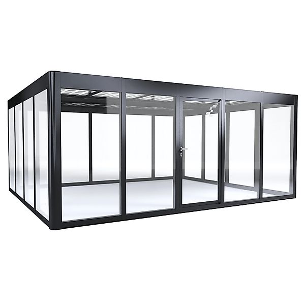 SunElements Gewächshaus SunGarden Anthrazit 24,2 m² günstig online kaufen