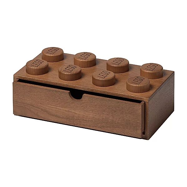 LEGO Schreibtischschublade 8 Holz Eiche dunkel gebeizt günstig online kaufen