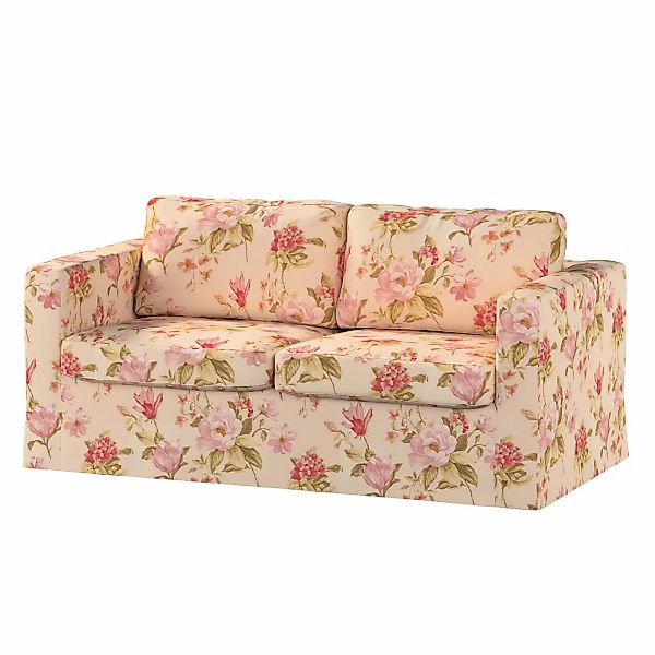 Bezug für Karlstad 2-Sitzer Sofa nicht ausklappbar, lang, creme-rosa, Sofah günstig online kaufen