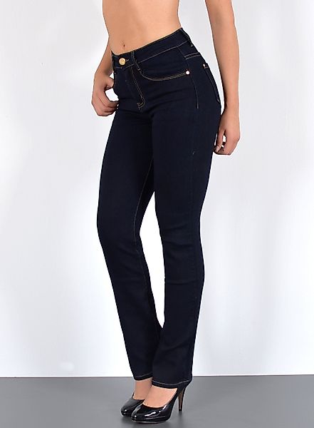 ESRA Straight-Jeans Damen Jeans Gerade hohe günstig online kaufen