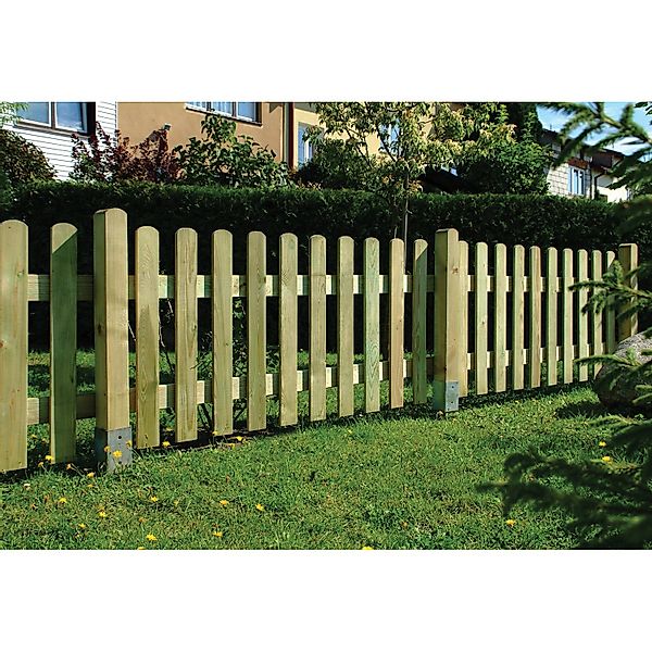 Staketenzaun druckimprägniert 180 cm x 85 cm günstig online kaufen