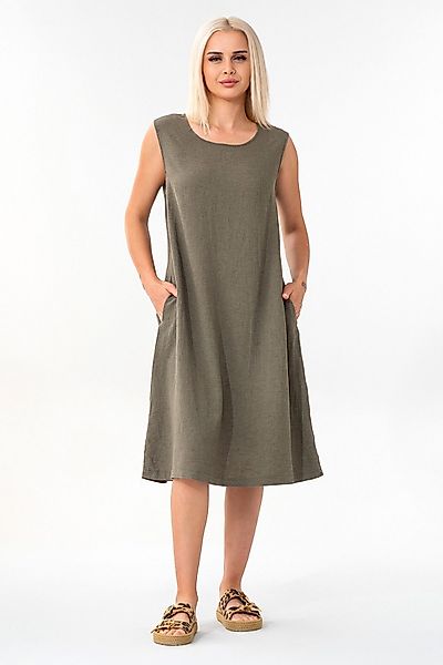 WENOR Sommerkleid aus Leinenmix mit Taschen, günstig online kaufen