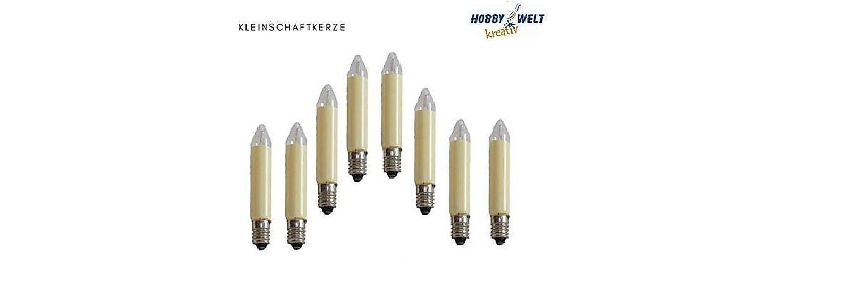 Baldauf Adventskerze 10 Stück Kleinschaftkerzen 23V, 3W, E10 (10er Set, 10- günstig online kaufen