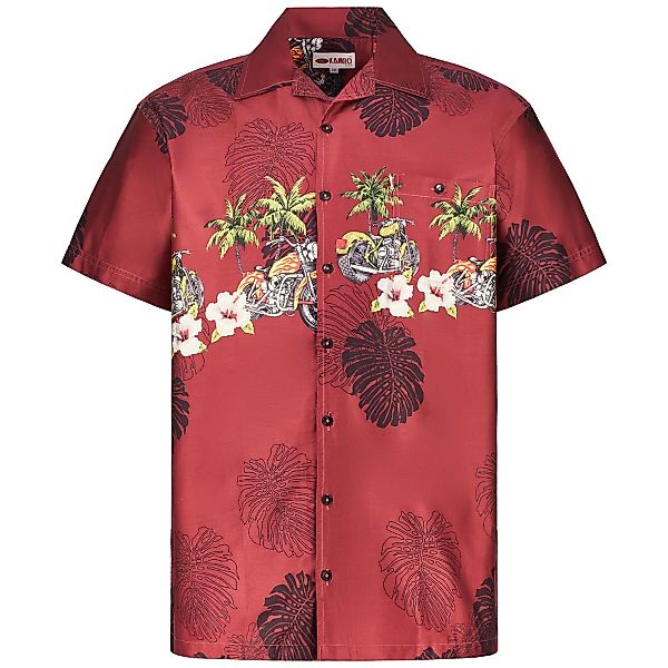 Kamro Freizeithemd mit Allover-Muster Farbe rot/schwarz Größe: 8XL günstig online kaufen