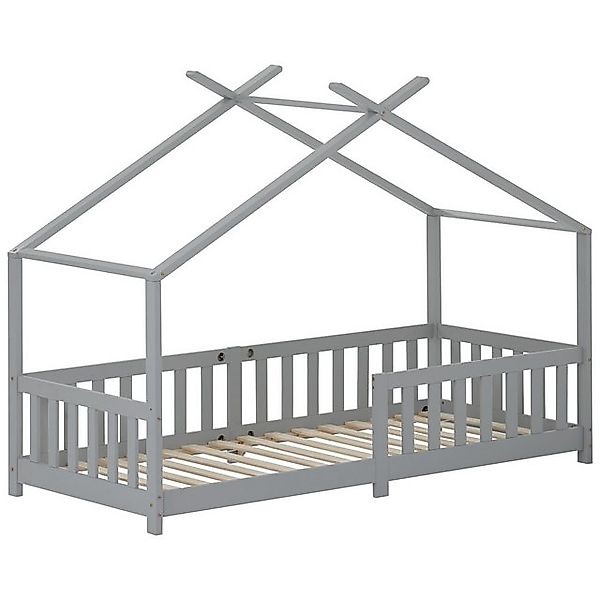 MODFU Kinderbett Kinder Bett Jugendbett Hausbett Kinderhaus Holzbett Massiv günstig online kaufen