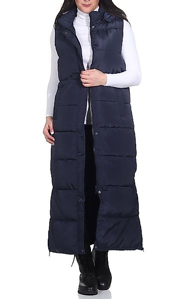 Aurela Damenmode Longweste Damen Steppweste Lange günstig online kaufen