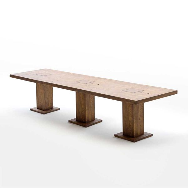 Esstisch aus Eiche Massivholz Rustikal günstig online kaufen