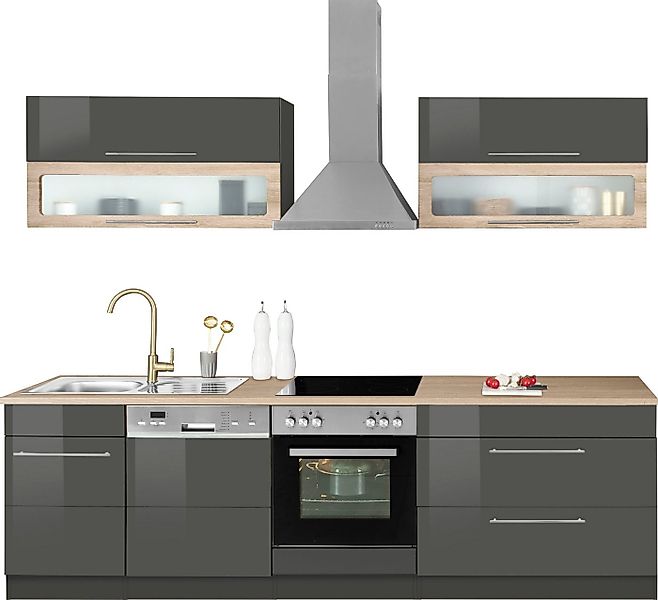 KOCHSTATION Küchenzeile KS-Wien, Breite 270 cm, wahlweise mit E-Geräten günstig online kaufen