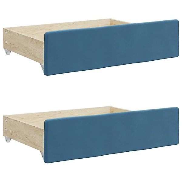vidaXL Bettschubkasten Bettschubladen 2 Stk. Blau günstig online kaufen