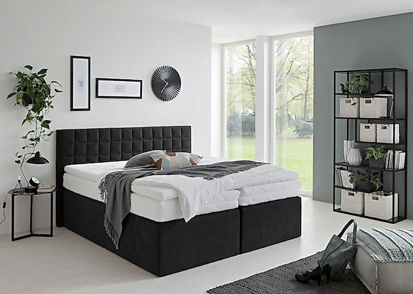 Westfalia Schlafkomfort Boxspringbett »Dublin, wahlweise mit Topper in vers günstig online kaufen