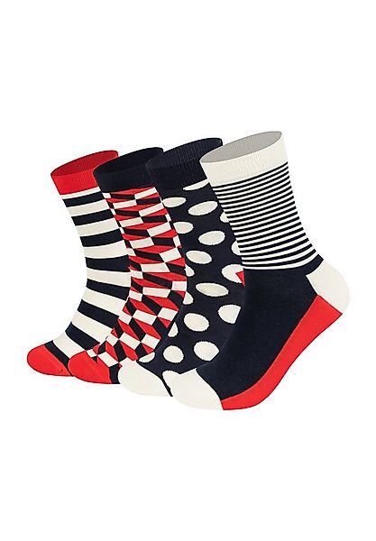 Happy Socks Basicsocken 4-Pack Classic Navy Socks Gift Set aus nachhaltiger günstig online kaufen