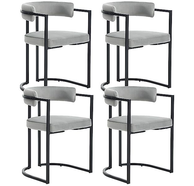 WAHSON OFFICE CHAIRS Esszimmerstuhl 2er Set, aus Samt Polsterstühle mit sch günstig online kaufen