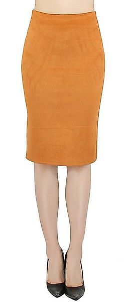 dy_mode Bleistiftrock Damen Bleistiftrock High Waist Kunstleder Optik Midi günstig online kaufen