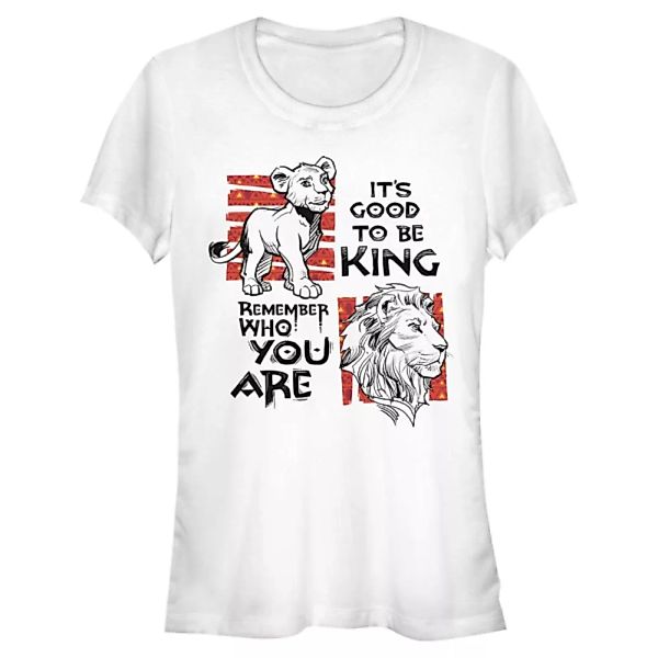 Disney - Der König der Löwen - Simba & Mufasa Simba Text - Frauen T-Shirt günstig online kaufen
