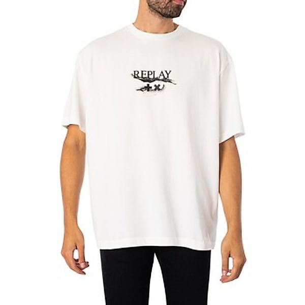 Replay  T-Shirt Logo Grafik T-Shirt günstig online kaufen