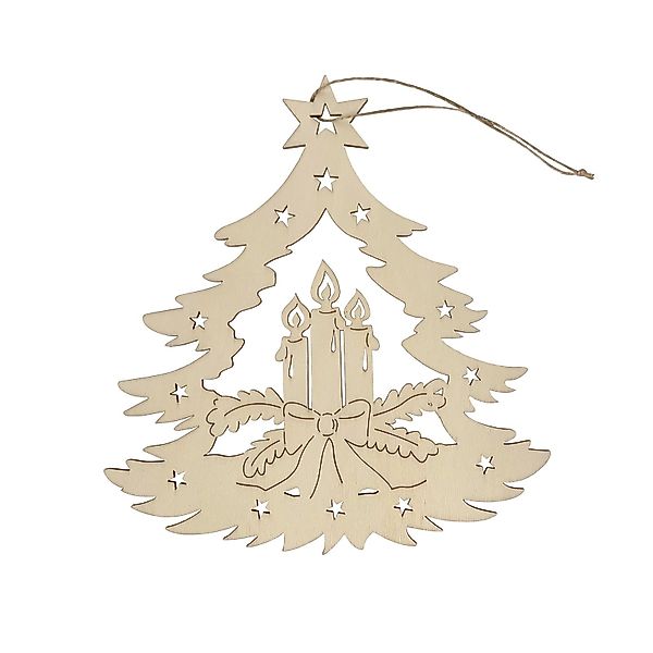 HTI-Living Fensterbild Dekohänger Holz Adventskerze, Fensterbild günstig online kaufen