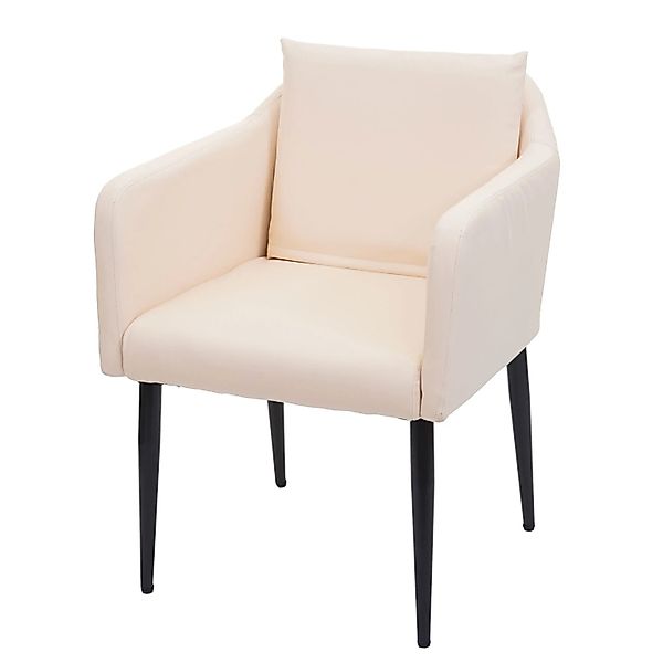 MCW Esszimmerstuhl H93 Kunstleder Creme-Beige günstig online kaufen