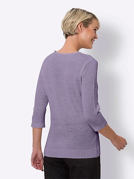 Classic Basics 3/4 Arm-Pullover "Rundhals-Pullover" günstig online kaufen