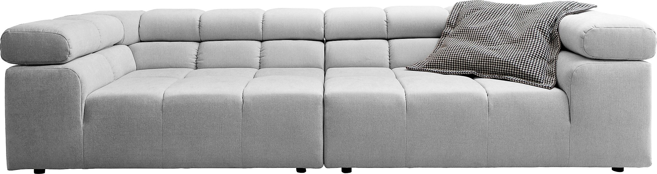 INOSIGN Big-Sofa "Ancona B/T/H: 290/110/70 cm" auffällige Steppung, inkl. 2 günstig online kaufen