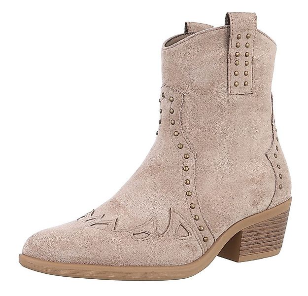 Ital-Design Damen Cowboyboots Western Westernstiefelette (88812574) Blockab günstig online kaufen