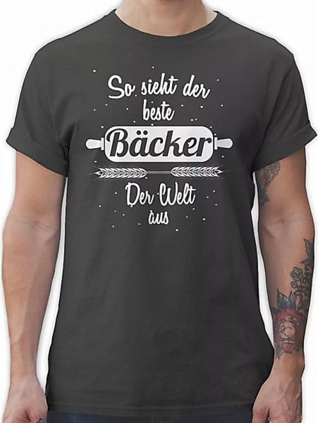 Shirtracer T-Shirt So sieht der beste Bäcker der Welt aus Beruf und Job Ges günstig online kaufen