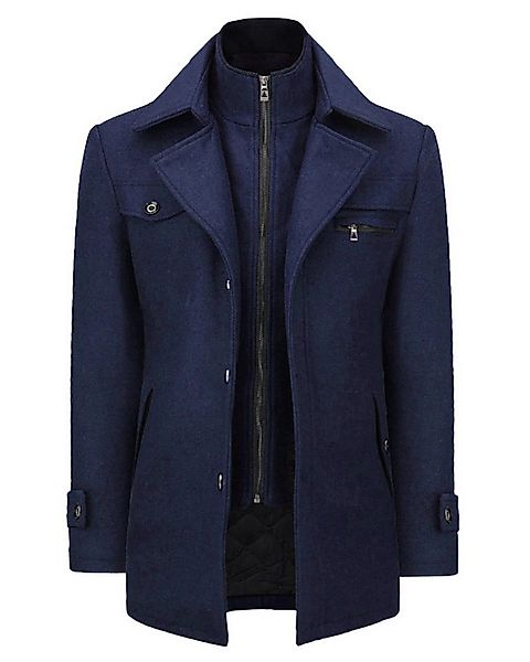 Allthemen Kurzmantel mit abnehmbarem Doppelkragen Wintermantel Herren vinta günstig online kaufen