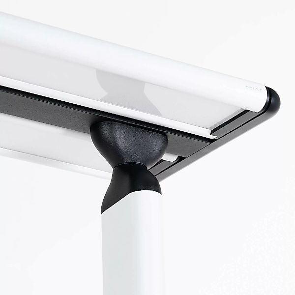 Prios Zyair LED-Büro-Stehleuchte, weiß 59,7 cm günstig online kaufen