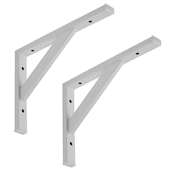 SOTECH 2 x Schwerlastkonsole 295 x 215 mm Stahl Tragkraft 75 kg Weiß günstig online kaufen