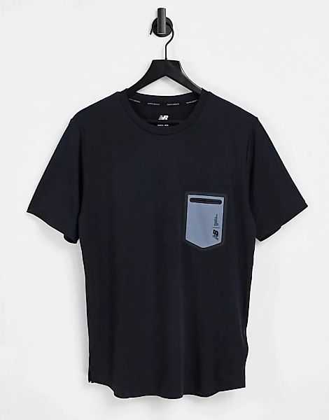 New Balance – Running Fortitech – T-Shirt in Schwarz günstig online kaufen