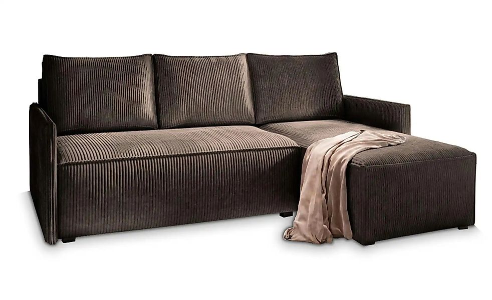 MASSENO Ecksofa mit Schlaffunktion Perusi ¦ braun ¦ Maße (cm): B: 206 H: 85 günstig online kaufen
