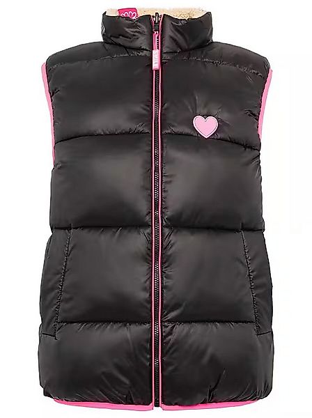 Zwillingsherz Steppweste Steppweste "Teddy Wendbar" khaki oder schwarz Wend günstig online kaufen