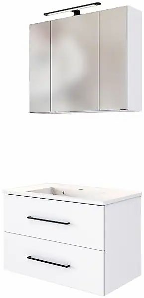 welltime Badmöbel-Set »Luena« Set, 2 Stk. tlg. Breite 80 cm, Softclose-Funk günstig online kaufen