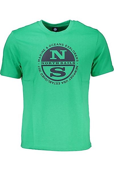 North Sails T-Shirt Grünes Herren T-Shirt mit Druck und Rundhals günstig online kaufen