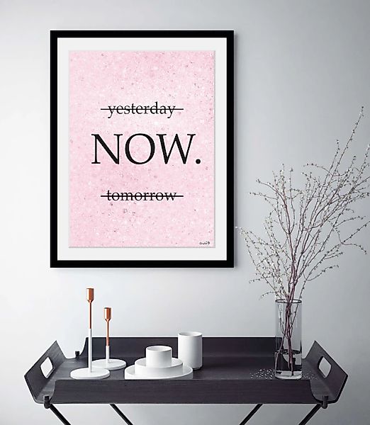 queence Bild »NOW.«, Sprüche & Texte-Schriftzug-Sprüche & Texte-Motivations günstig online kaufen