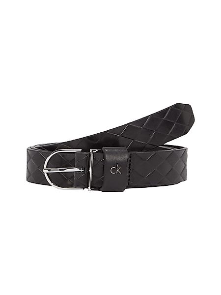 Calvin Klein Ledergürtel CK METAL ROUND günstig online kaufen