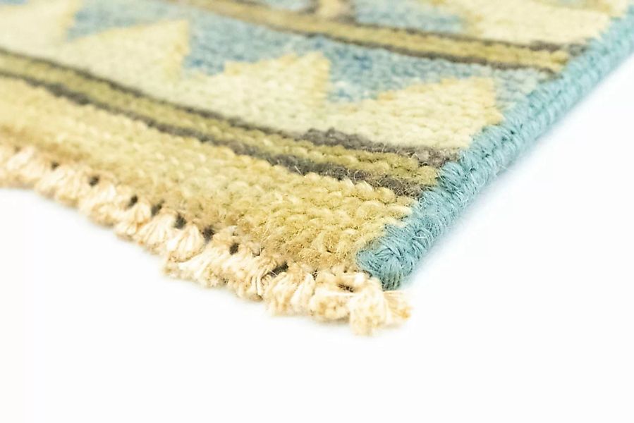 morgenland Wollteppich »Designer Teppich handgeknüpft blau«, rechteckig günstig online kaufen