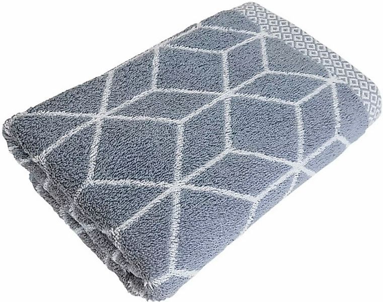 framsohn frottier Duschtuch »Design Jacquard Prisma Badetuch«, (1 St., Bade günstig online kaufen